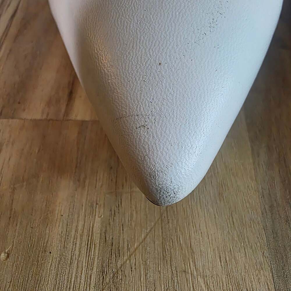 Sam Edelman Hazel White Leather Pointed Toe Pumps - Picture 15 of 15